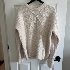 Cozy Cream Cable Knit Sweater